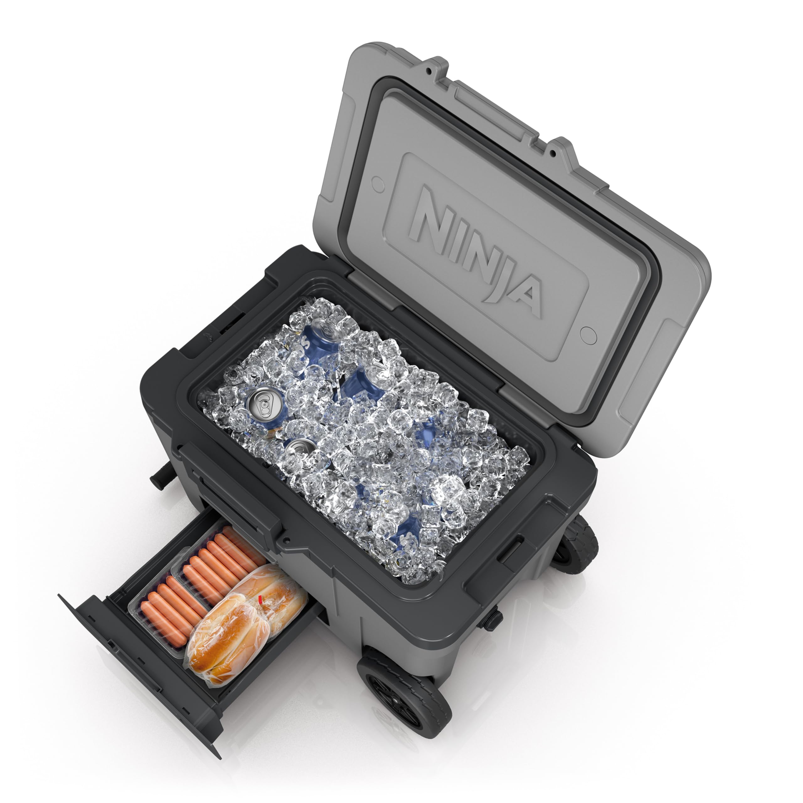 Ninja FrostVault 45qt Wheeled Cooler with Dry Zone, Integrated